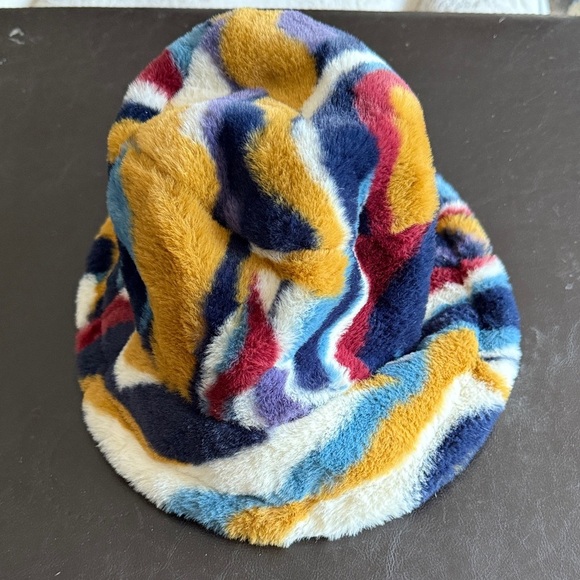 Colorful Fuzzy Bucket Hat - Picture 1 of 2